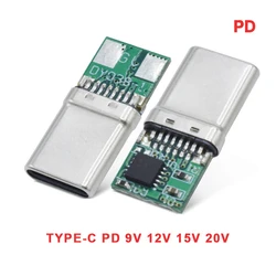 9V 12V 15V 20V PD/QC deskocznia wabik szybki moduł wabika ChargePD PD 2 3.0 DC wyzwalacza kabel USB wtyczka męska typu C złącze do ładowania QC4