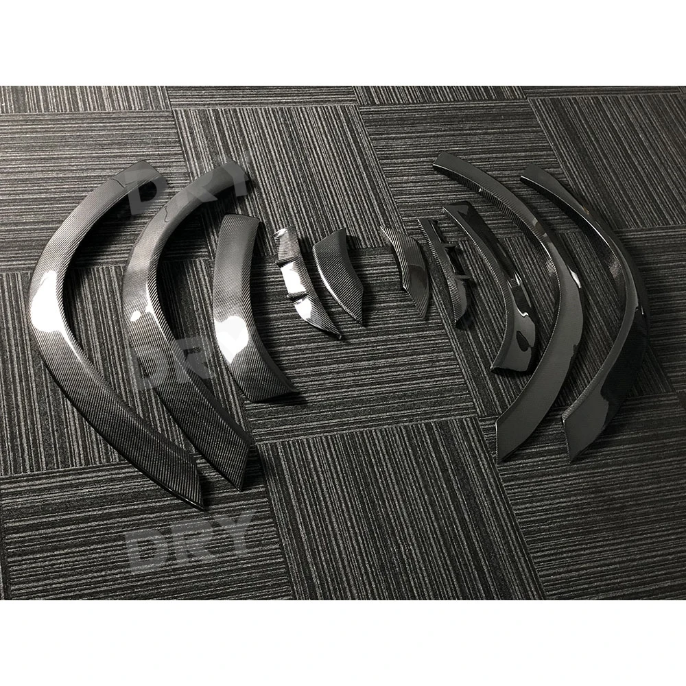 Droge Carbon Fiber wielkastverbreders spatbordverbreders modderbeschermers afdekkingen trims bodykits accessoires voor Benz W167 GLE SUV 2020+