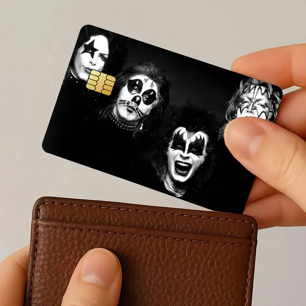 Band Kiss Classic Credit Card Stickers Skin for Bank Debit Decorative Protection 4PCS Anti-scratch Waterproof