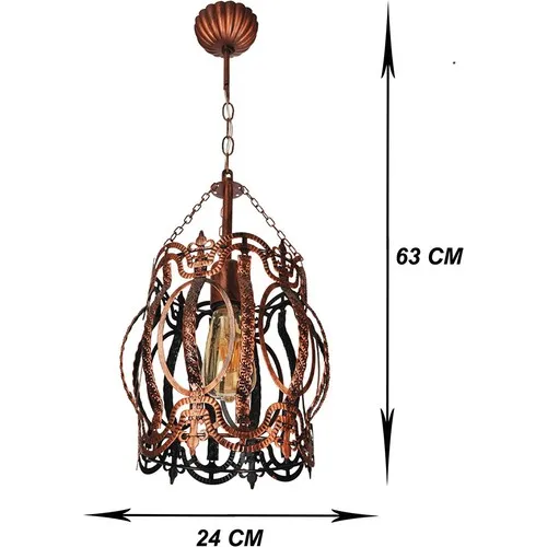 Wondeks Miranda Single Case Chandelier (Black Copper)