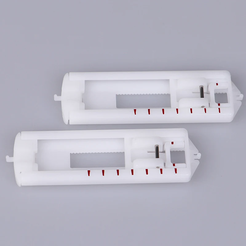 재봉틀 부품 노루발, 버튼 홀 스냅 온, 단추 홀 노루발, 2 개