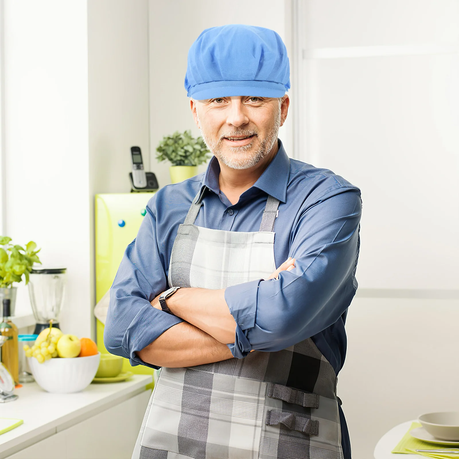 Chapeau de Chef hygiénique pour la cuisine, casquette de travail anti-poussière, casquette en maille de sécurité pour la cuisson, Restaurant, hôtel, cuisine, chapeau de travail respirant, accessoire