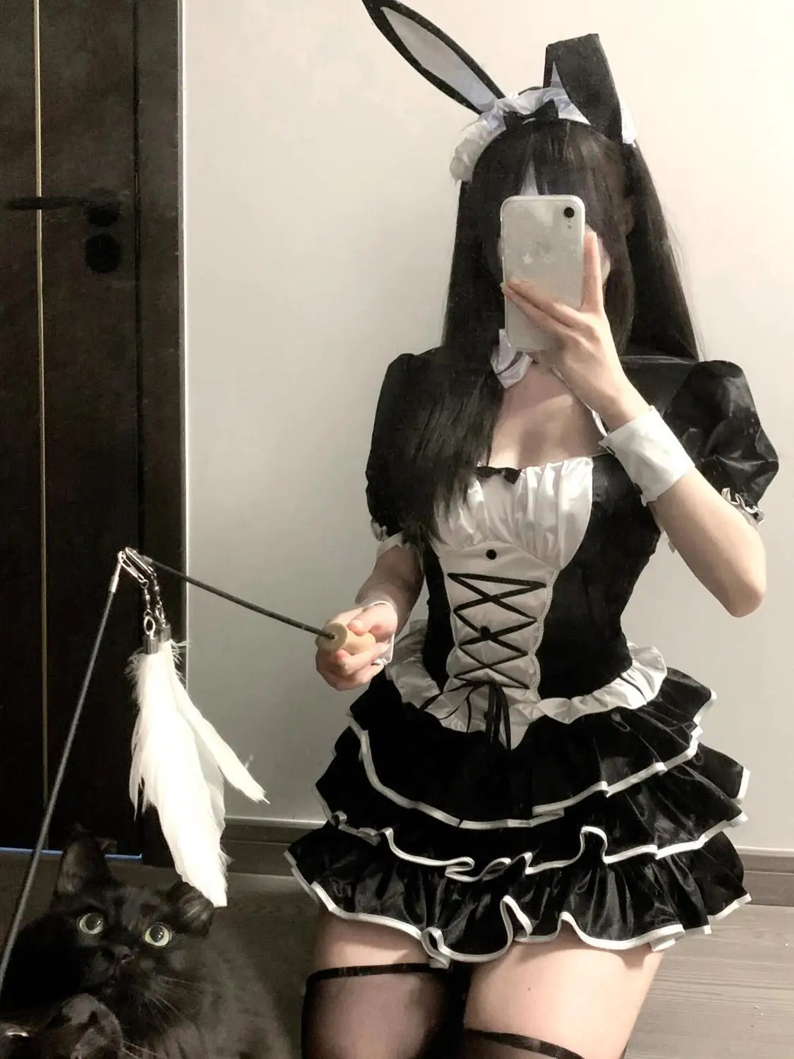 

Japanese Gothic Y2k Lolita Dress Women Chic Bow Cardigan Sweet Ruffles Slim Strsp Mini Dresses Female Korean Fashion Maid Suit