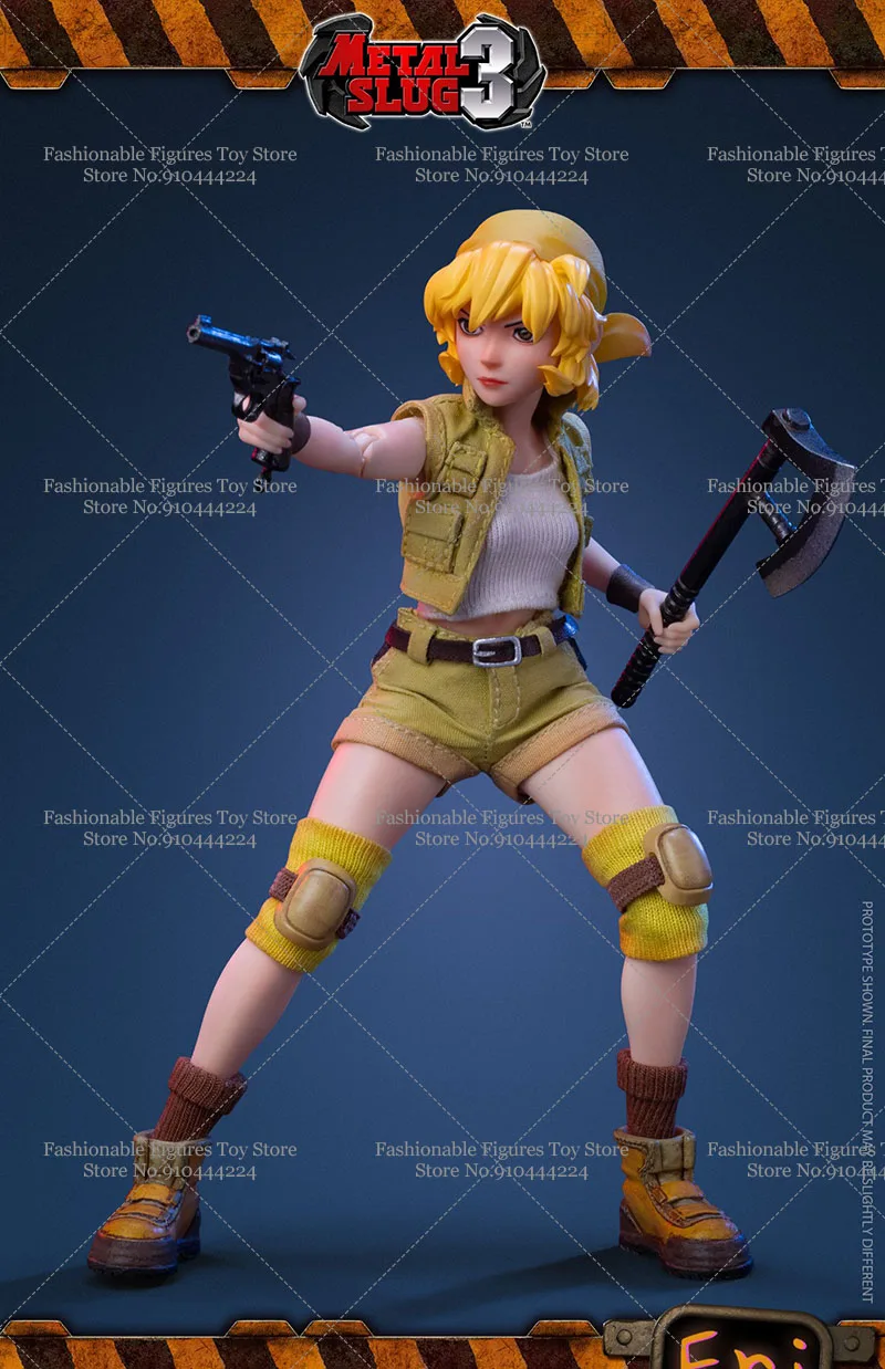 TUNSHI Studio 1/12 Schaal Collectible Figuur Metal Slug Girls Fio Eri Model 6 ''Volledige Set Vrouwen Action Figure Soldaat Lichaam poppen