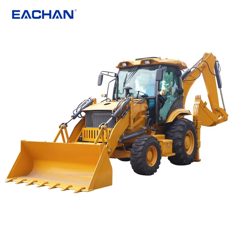 Factory Price CE EPA 4WD Hydraulic Backhoe Loader Compact Wheel Loader Front End Loader Diesel Farm Excavator