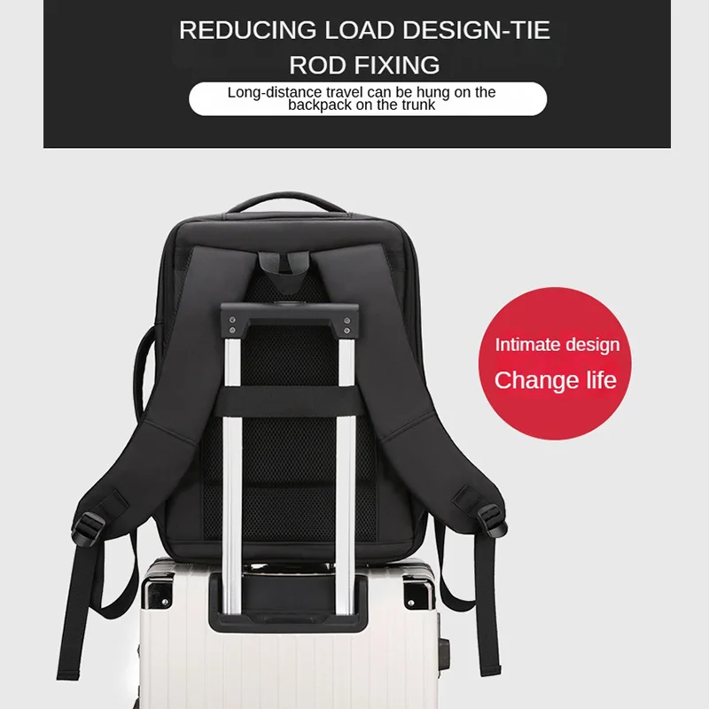 Men's Backpack Office Business Backpack Women's Waterproof Large Capacity Laptop Travel Bag Custom Logo