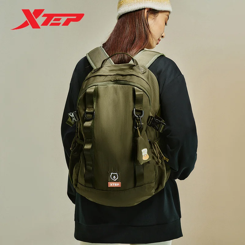 Xtep Backpack For Men And Women 2023 Winter  Unisex Sports Bag Climbing Hiking Chic Large Storage Training Backpack 877437110003