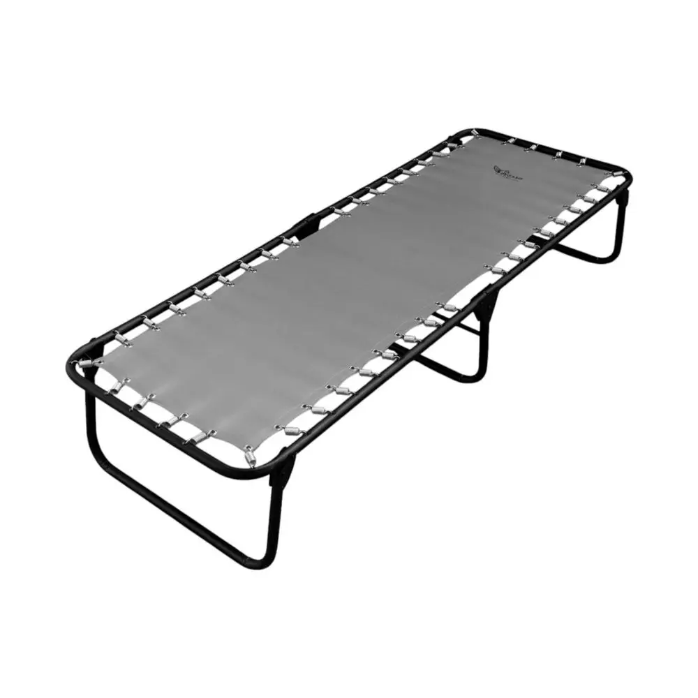 Catre Camastro de Lona Reforzada, Resistente y Duradero, Ideal para Playa, Camping, 182x65x34 cm Mod KSLGris