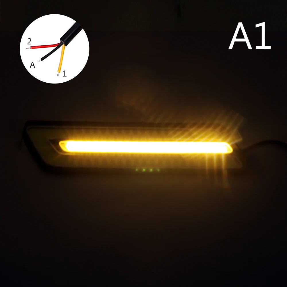 1 Pair Fog Lamp Daytime Running Light LED Car DRL Reversing Light Flexible Turn Signal Lamps COB Car-styling Waterproof