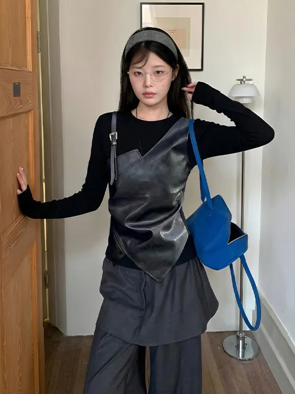 

Женская футболка больших размеров с длинным рукавом, черная, с эффектом утягивания талии, повседневная, модная, весенняя, базовая, для многослойных образов