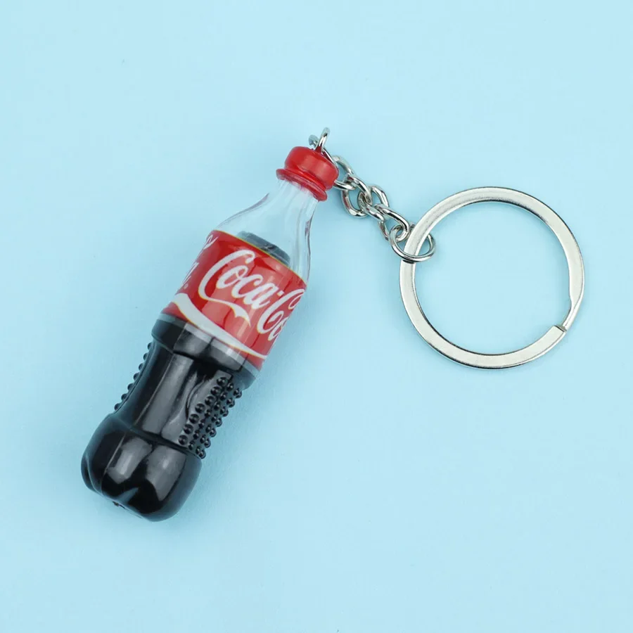 Kreativer Getränkeflaschen-Schlüsselanhänger, Bekleidungszubehör, Unisex, 5 Stile, Miniatur, cooler Hängeanhänger, Partygeschenk, Geschenk für Freunde, Schlüsselring – Detail 7