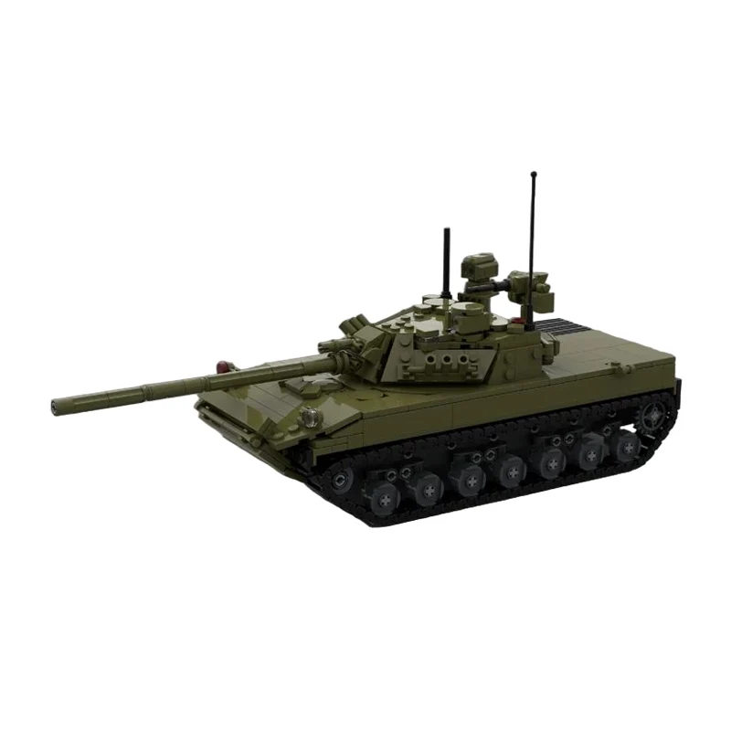 2S25M Self-Propelled Anti-Tank Gun Model MOC Building Bricks War Equipment Modular Technology Gifts Holiday Assemble Toys Suit