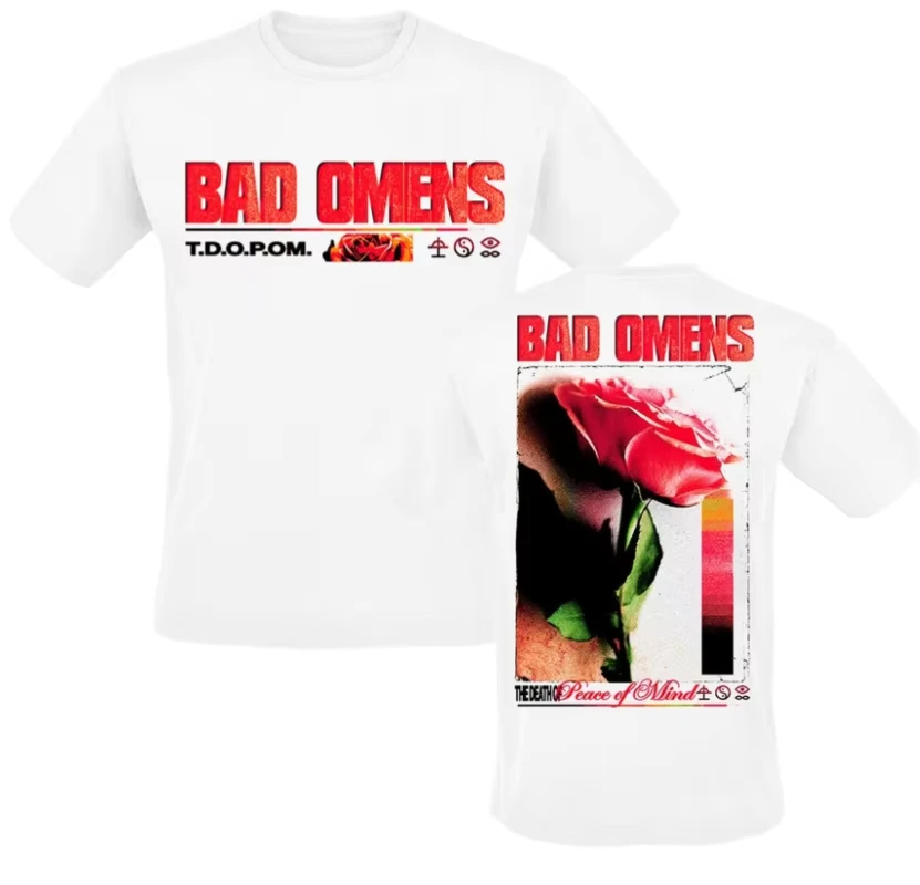 2026 New Bad Omens - Take Me Pattern Printed T-shirt - Alternative Metal Style Band T-shirt - Suitable for Bo