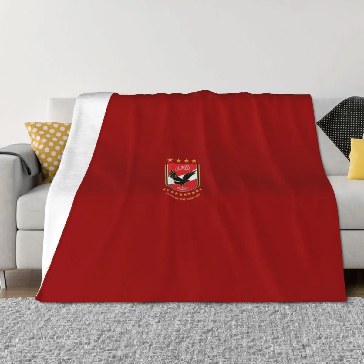 Al Ahly 10Stars Throw Blanket Cute for babies Designers Thins Blankets