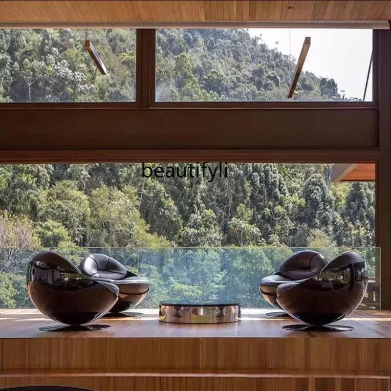 

Asmt56FRP дизайнерское полукруглое мягкое сиденье для дивана, креативное овальное кресло для приема специальной формы