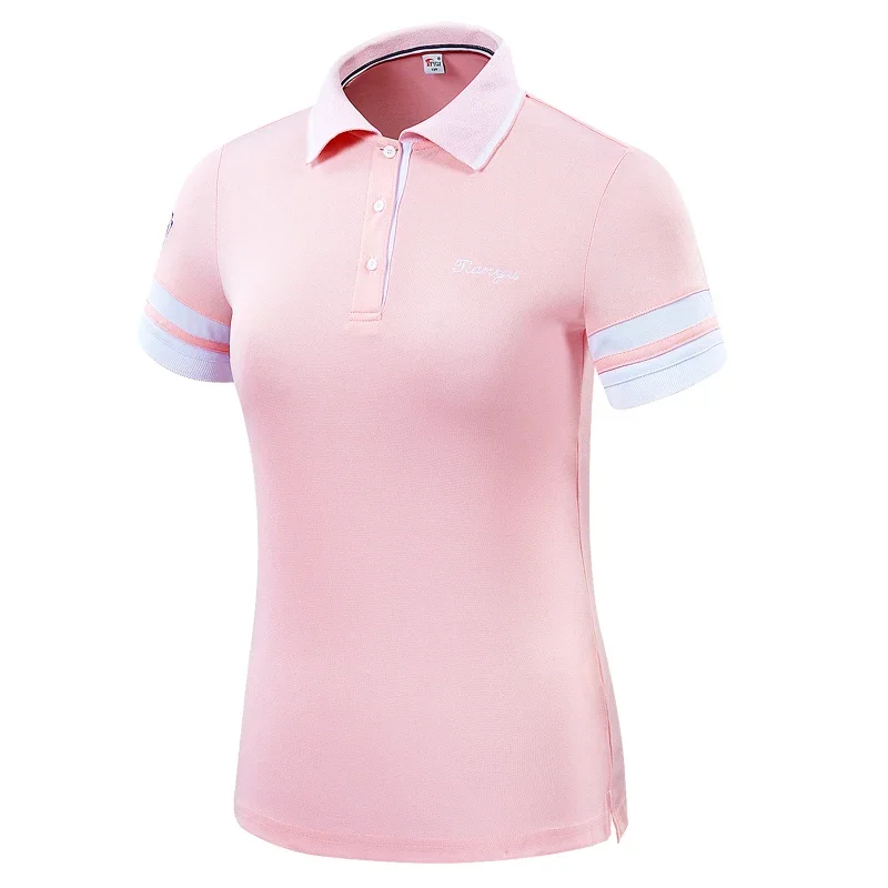 Summer Golf Wear Clothing Women Shirt Slim Fit Sports Ball Suit Women Breathable Short Sleeve Trainning T Shirts