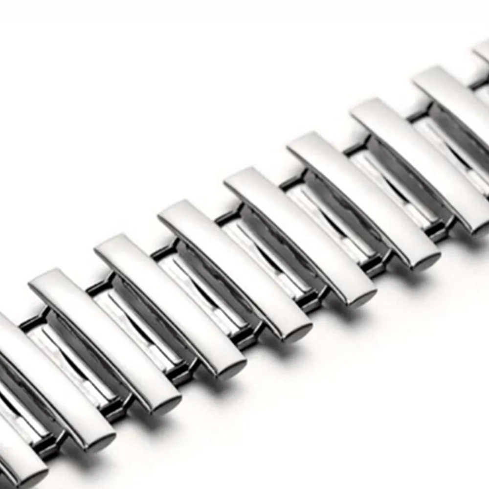 20mm 22mm Stainless Steel Elastic Strap for Huawei GT/2/3/Pro Polished/Matte Watch Band Accessories for Samsung Galaxy Watch3