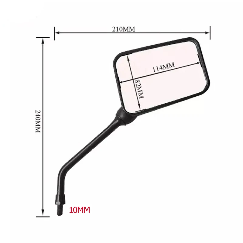Rétroviseurs latéraux de moto pour Suzuki Haojue Jingcheng Qingqi Qjmotor Lifan de A100 AX100 GS125 HJ125 QS125 JC100, lunettes de vue arrière