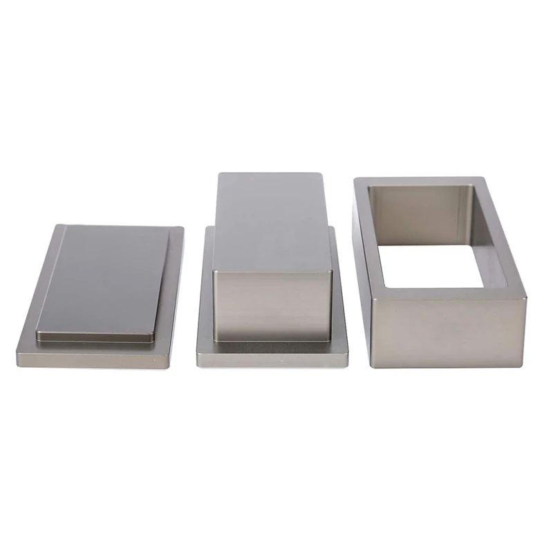 2X4in Rosin Machine Pure Aluminum Pre-Pressing Plate Pre-Pressing Mould Plate Accessory With Silicone Box