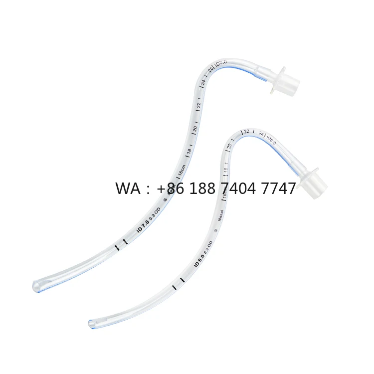 Disposable medical sterile preformed oral or nasal endotracheal tube with cuff or without cuff