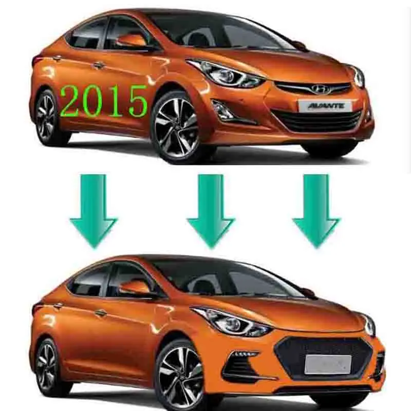 High quality car bumpers tuning for elantra design body kit body kit accessories for elantra 2011-2015 up to sport