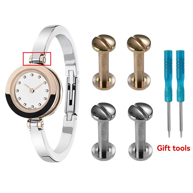 6 مللي متر ساعة المسمار ربط قضيب BZ30S ل بلغاري B-ZERO1 الشق حزام ساعة اليد صغيرة الحجم النساء سوار ربط قضيب الملحقات