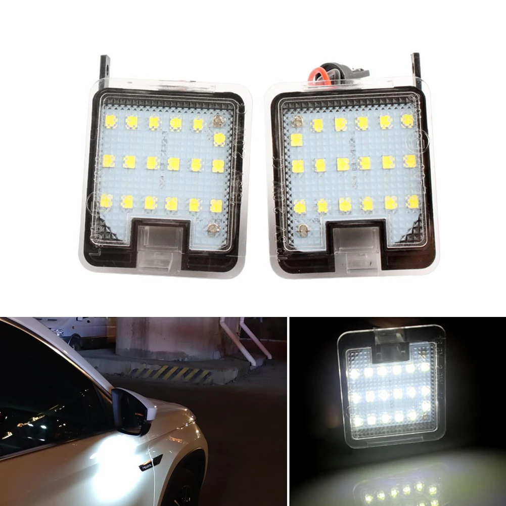 For Ford SMax CMax Kuga Escape Monde 4 Focus 3 Grand 2 Accessories Car Puddle Lamps Canbus Led Under Side Mirror Light view 2