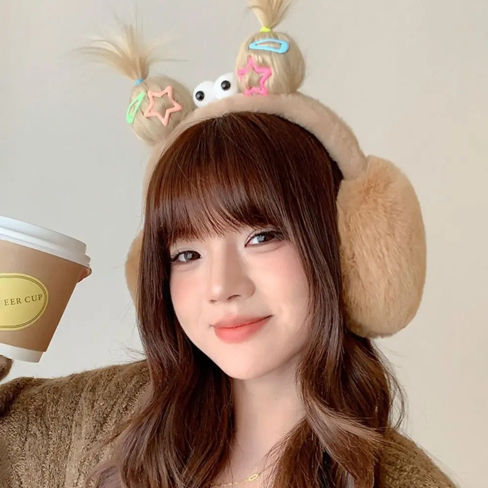 مادة حماة الأذن نسيج فروي تصميم يندبروف تدفئة الأذن وظيفة التجمد تصميم قابل للطي يغطي الأذن استخدام النساء