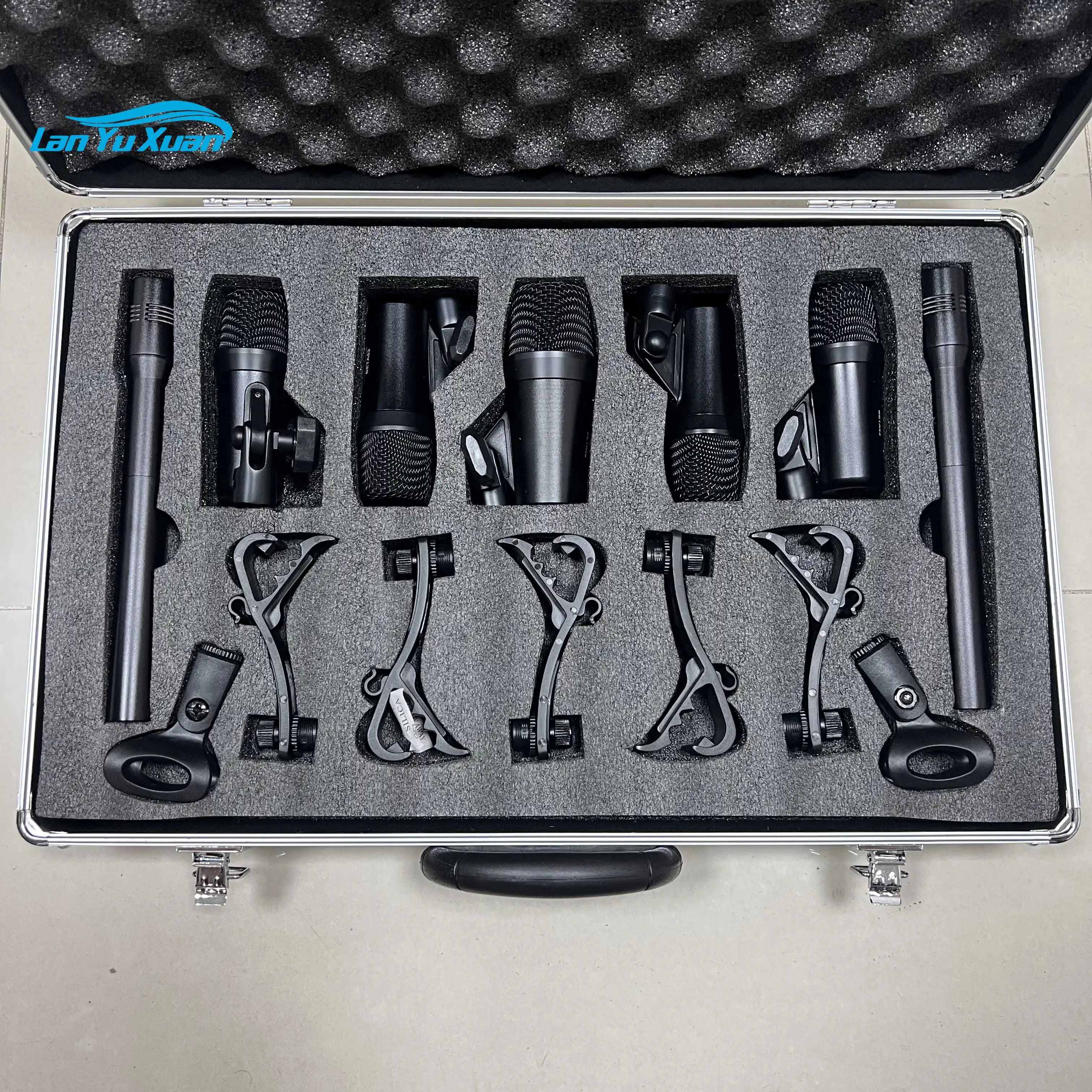 

7-piece drum microphone stand Drum pickup band stage performance recording microphone