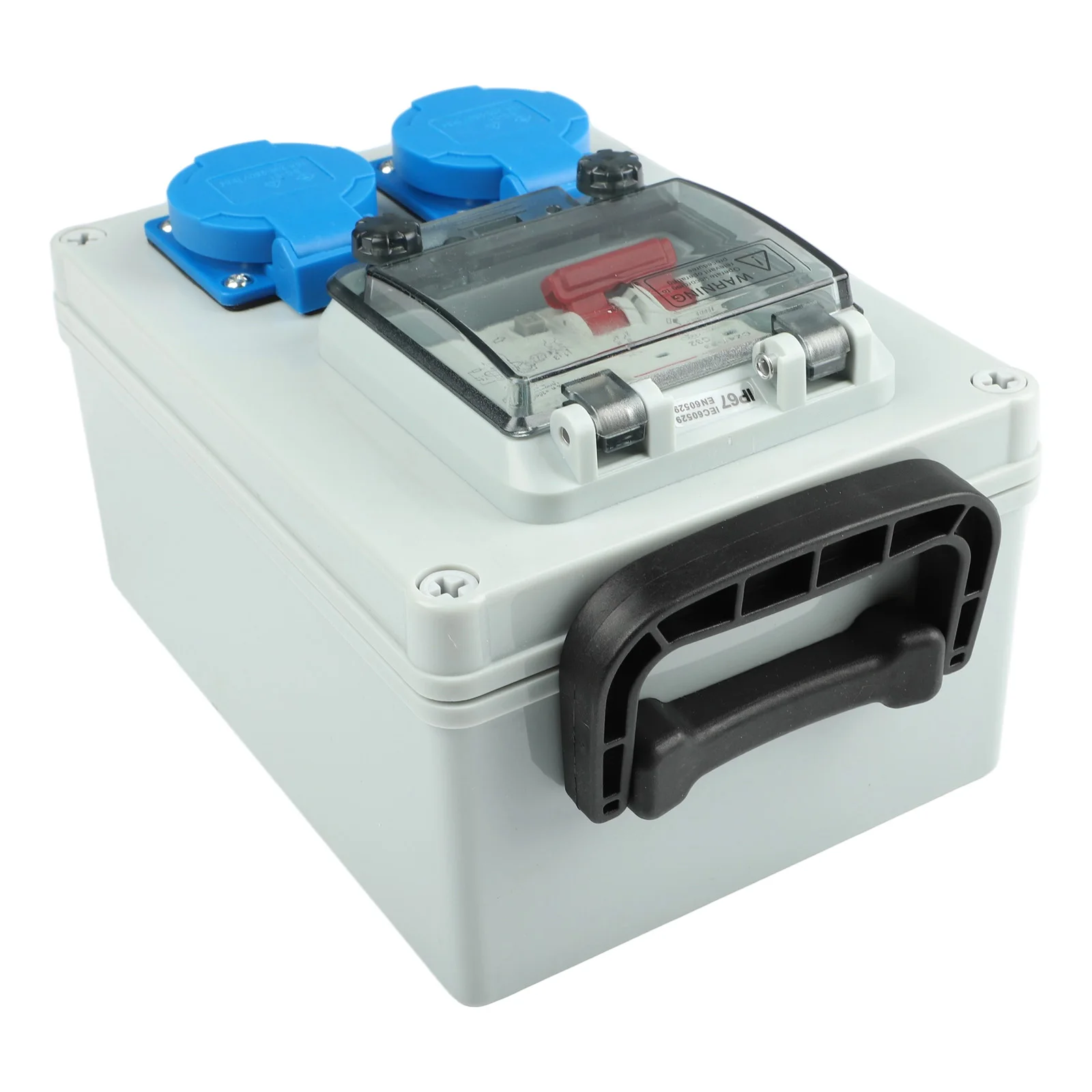 

Портативный распределительный щиток для суровых условий эксплуатации, совместимый с автоматическими выключателями, 10А 250В, компактный размер, пылезащищенная конструкция