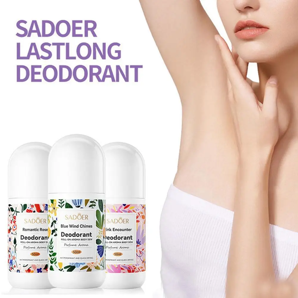 50ml Roll-on Body Deodorant Deodorant Women Men Aluminum Free Underarm Sweat Removing Body Party Enhance And Release Your Charm