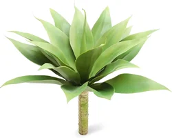 Artificial Agave Succulent Plant 18 Inches, 100% Natural Looking Greenery Plant Tall Faux for Indoor Outdoor Decor