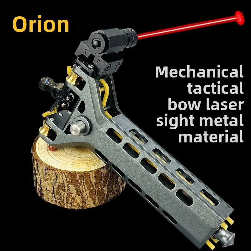 Metal Aluminum Alloy CNC Automatic Slingshot Continuous Firing Outdoor Shooting Powerful Precise Ammunition Clip Artifact Power