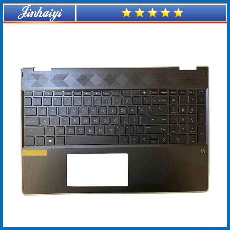 

For HP X360 15-DQ 15T-DQ TPN-W140 upper cover backlight keyboard laptop palm rest case L51363-001