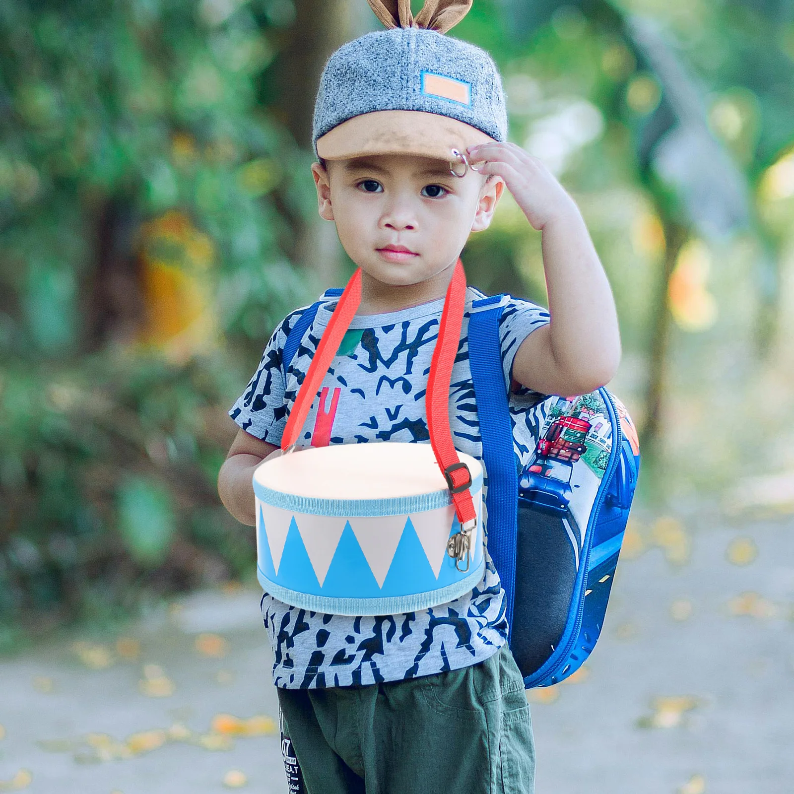 

1Set Durable Children Double-Side Snare Drum Percussion Instrument Enhance Brain Hand Coordination Music Drum for Kids