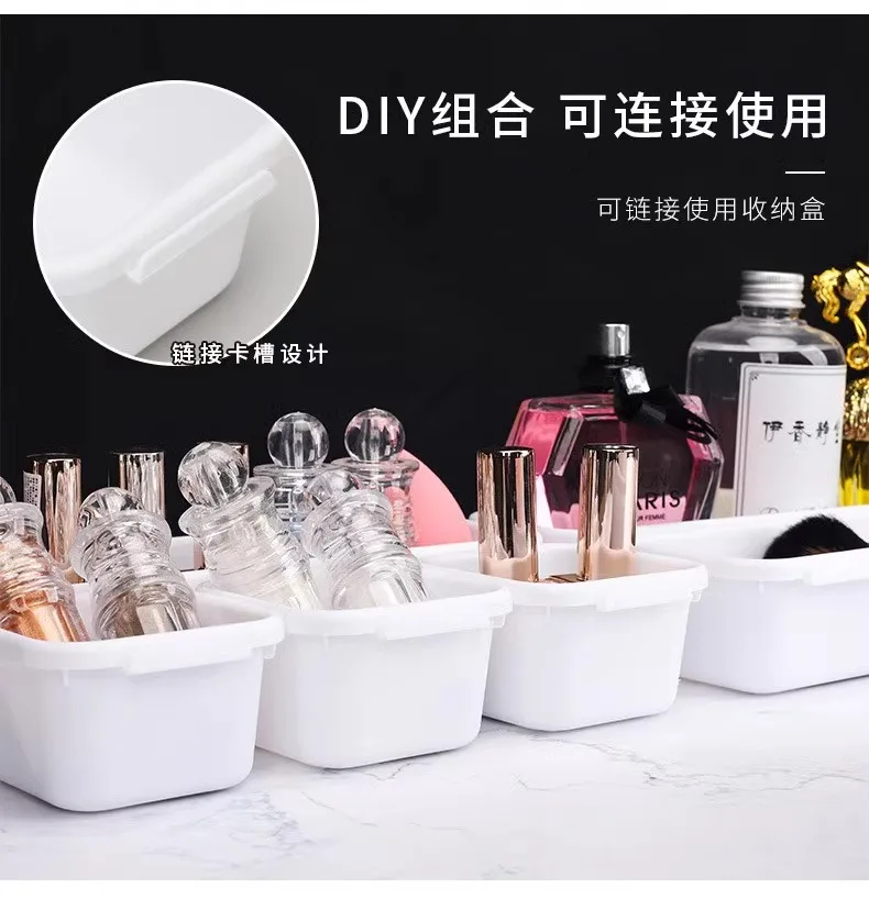 8pcs Drawer Organizers Household Dustproof Desk Stationery Storage Box Women Makeup Organizer for Kitchen Bathroom Accessories