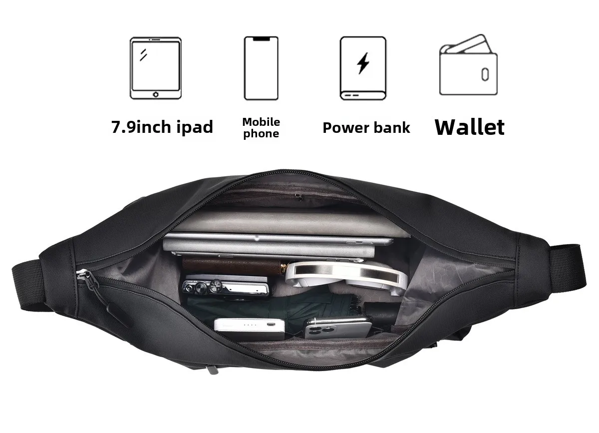 Japanese Street Fashion Brand Men's Shoulder Bag 2025 Large Capacity Waterproof Crossbody Bag Couple Fashion Casual Mailman Bag