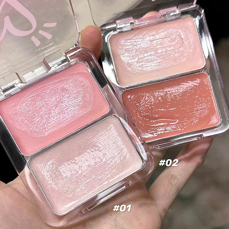 DIKALU Water Light Blush Cream Long Lasting Waterproof Cheek Tint Face Contouring Makeup Milk Tea Color Hydrating