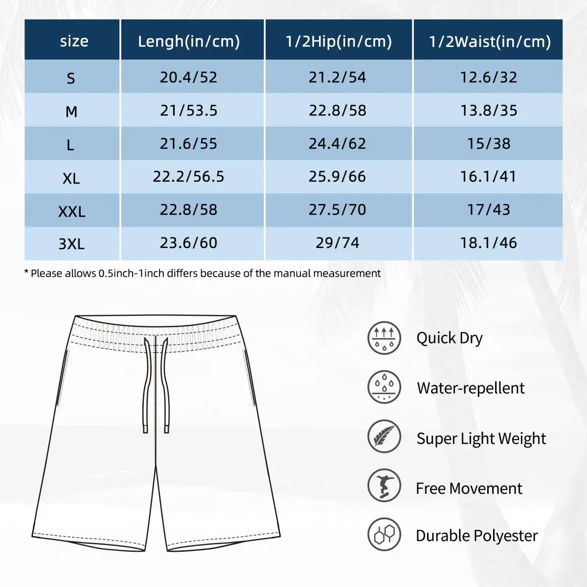 Nautical Sailor Board Shorts Summer Blue and White Vertical Stripe Sports Board Short Pants Men Quick Dry Plus Size Swim Trunks