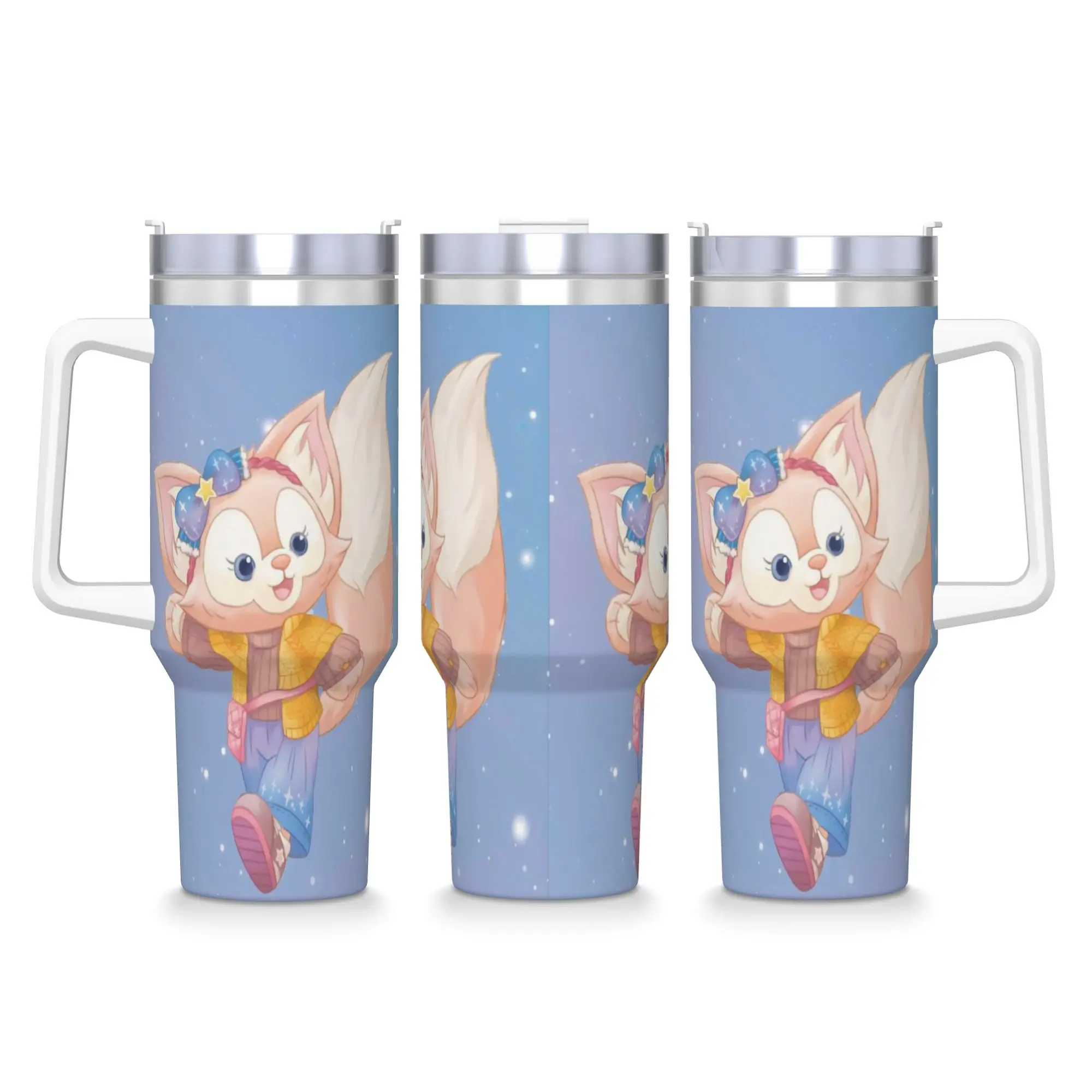 

L-LinaBells Tumbler Cold and Hot Water Bottle Insulated Stainless Steel Coffee Mug Custom DIY Camping Car Mugs