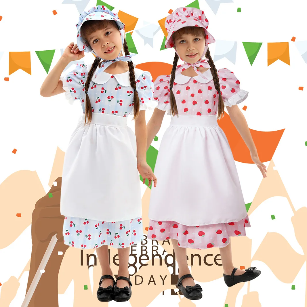 

Children's Costumes For The American Independence Day Halloween Role-playing Cosplay Performance Costumes For Kindergartens