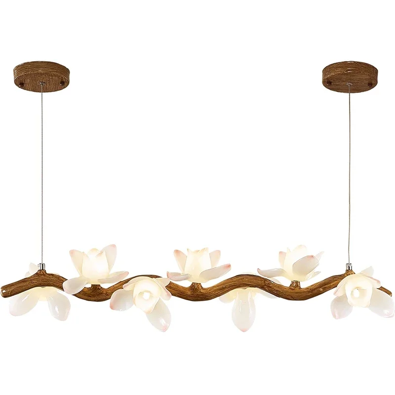 Imagem -06 - Modern Tree Branch Led Flower Chandelier Pendurado Luz Indoor Cozinha Ilha Iluminação Sala de Estar Sala de Jantar Home Decor