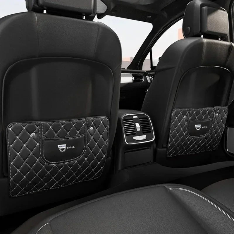 

Car Back Protector Cover Seat Back Anti-Kick Cushion Pad For Dacia Duster Logan Sandero Lodgy Dokker Stepway Mcv 2 Solenza