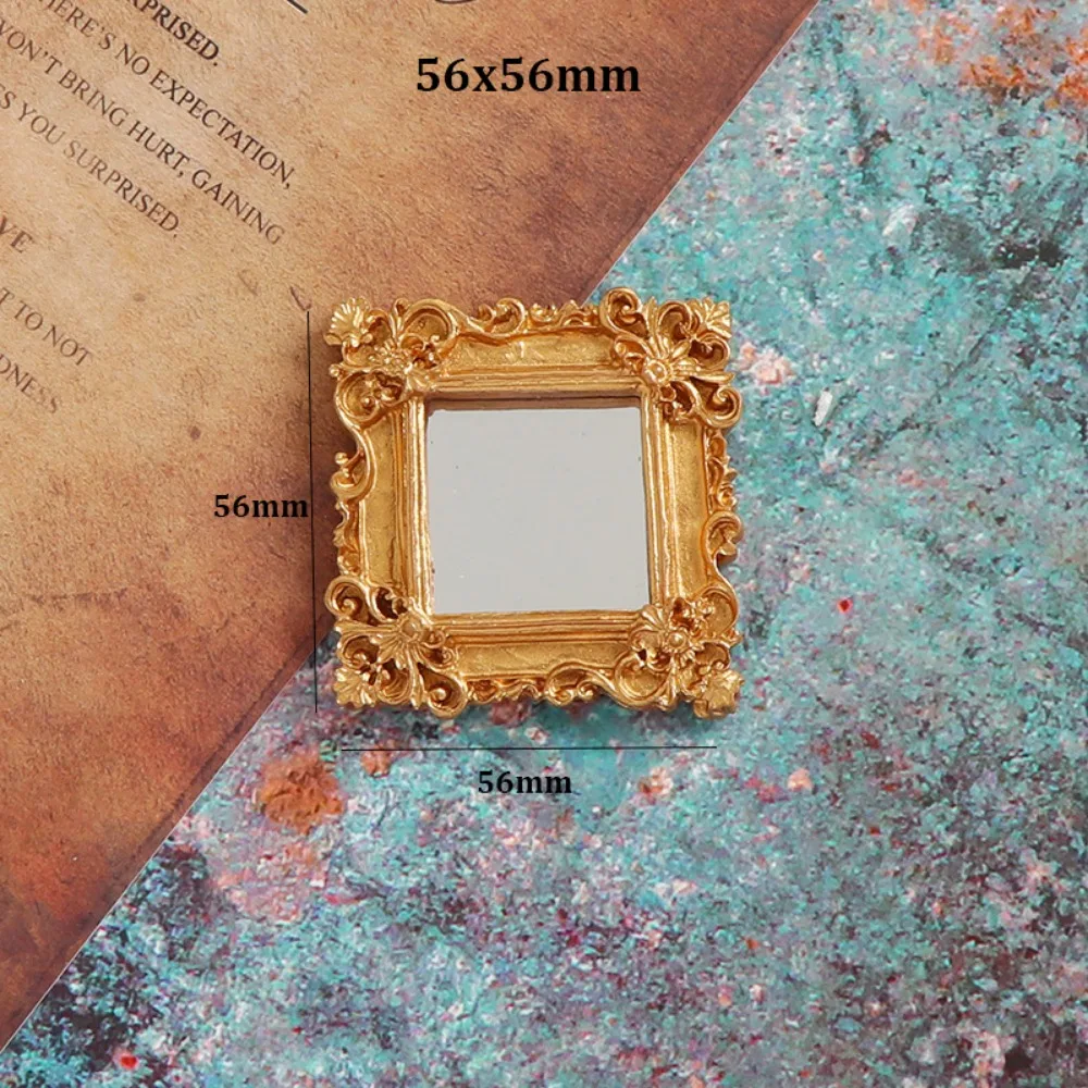 

1/12 1/12 Dollhouse Miniature Plastic Mini Round Mirror Children Multistyles Simulation Furniture Model