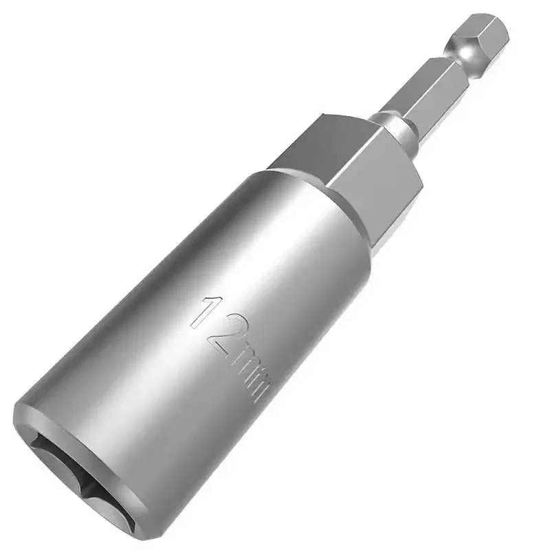 

Non-Magnetic 6-19mm Hex Socket Sleeve Nozzles Nut 80mm Length Deepen Electric Wrench Electric Drill Wind Batch Tools