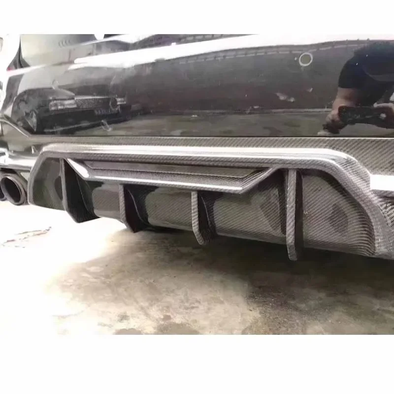 For BMW 5 Series M5 F90 G30 G38 M Sports Carbon Fiber Car Rear Bumper Diffuser Rear Splitters Spoiler Back Lip Body Kit