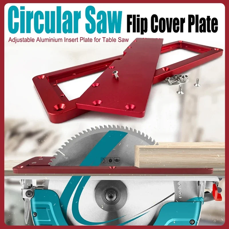 ElecElectric Circular Saw Flip Table Special Cover Woodworking Workbench Adjustable Aluminium Insert Cover Plate Flip-Floor Tool