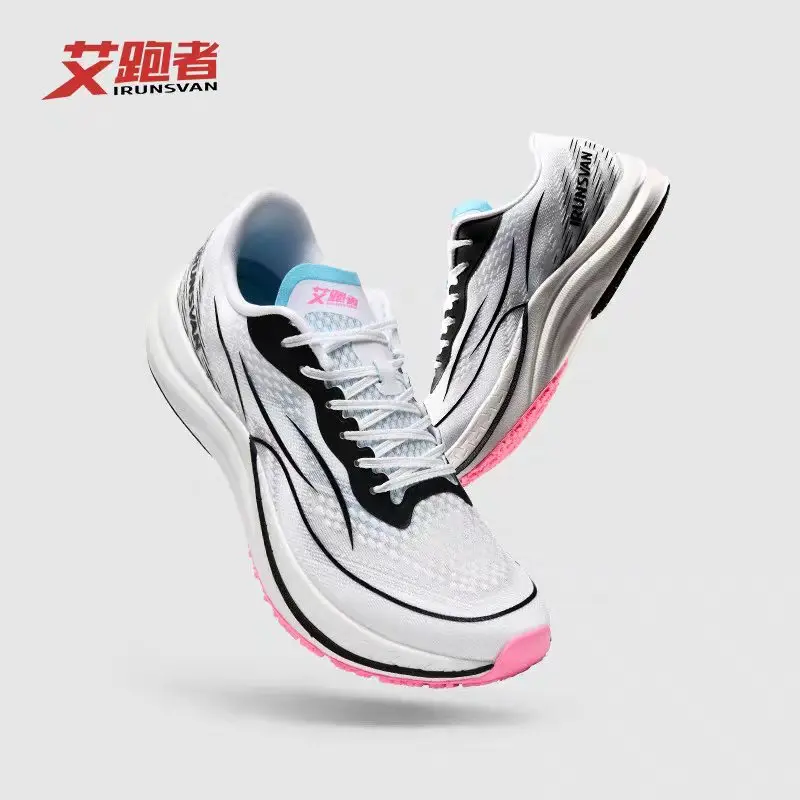 IRUNSVAN Nylon Carbon Plate Marathon Running Shoes Outdoor Cushioning And Breathable M,en's Casual Sports Shoes 038