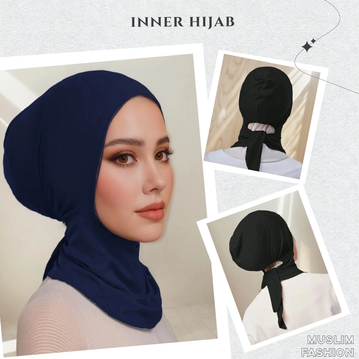 غطاء رأس نسائي مع غطاء رأس ببطانة داخلية يغطي الرأس، قبعة سحب لتدفئة الرقبة من الكريستال العمامة