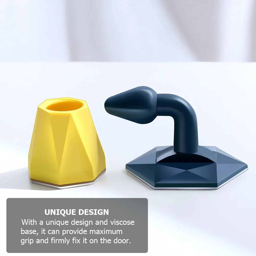 

4Pcs Door Stop Strong Floor Suction Door Holder Safe Baby Pet Protection Non Punching Silicone Home Accessory Furniture
